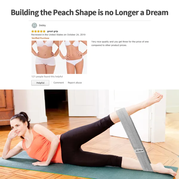 3 Pack Set Resistance Exercise Bands