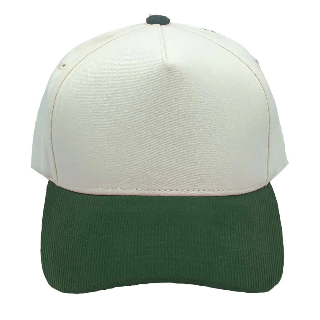 5-Panel Corduroy Bill Hat – Retro Streetwear Cap | Adjustable Unisex Fashion Hat
