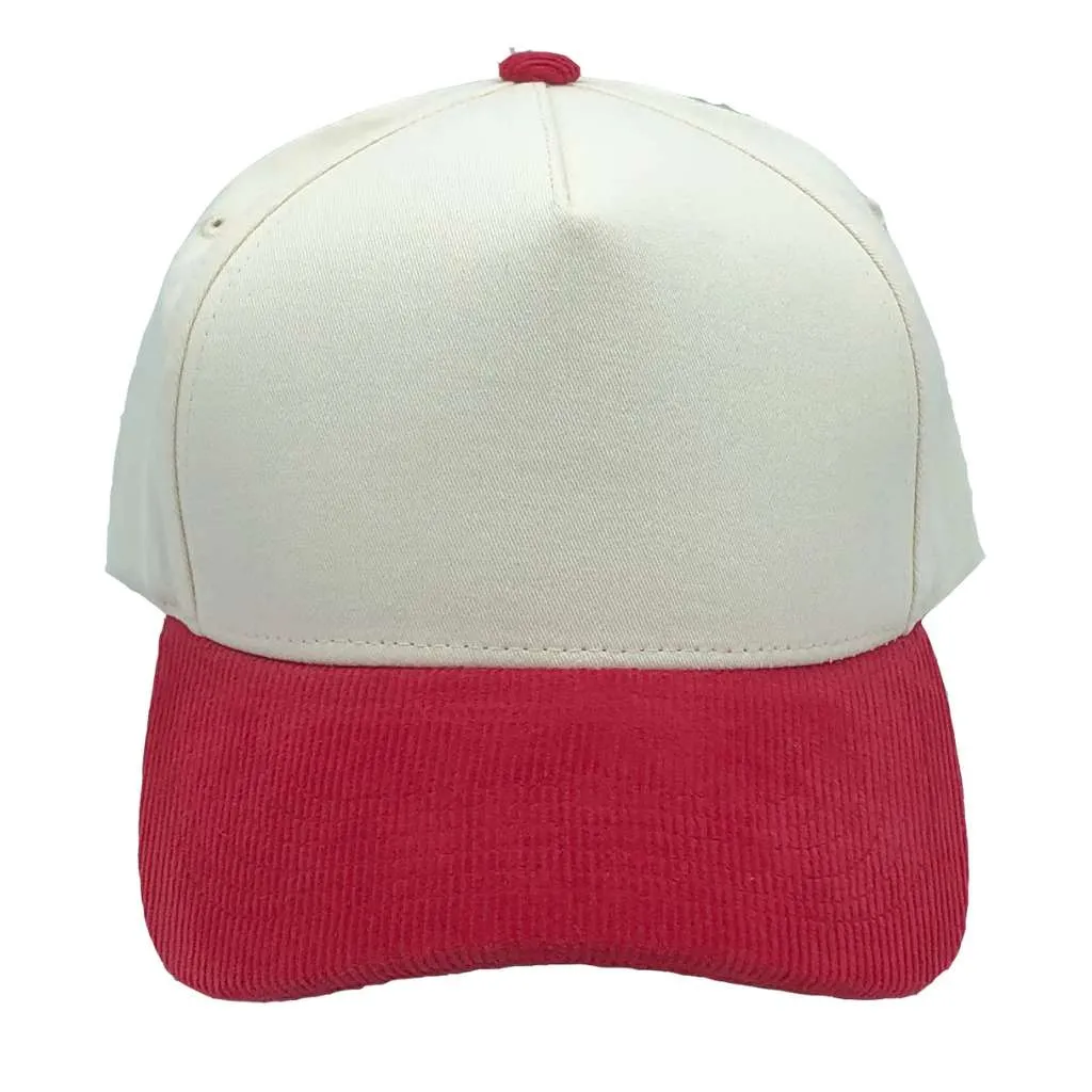 5-Panel Corduroy Bill Hat – Retro Streetwear Cap | Adjustable Unisex Fashion Hat