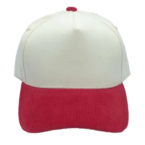 5-Panel Corduroy Bill Hat – Retro Streetwear Cap | Adjustable Unisex Fashion Hat