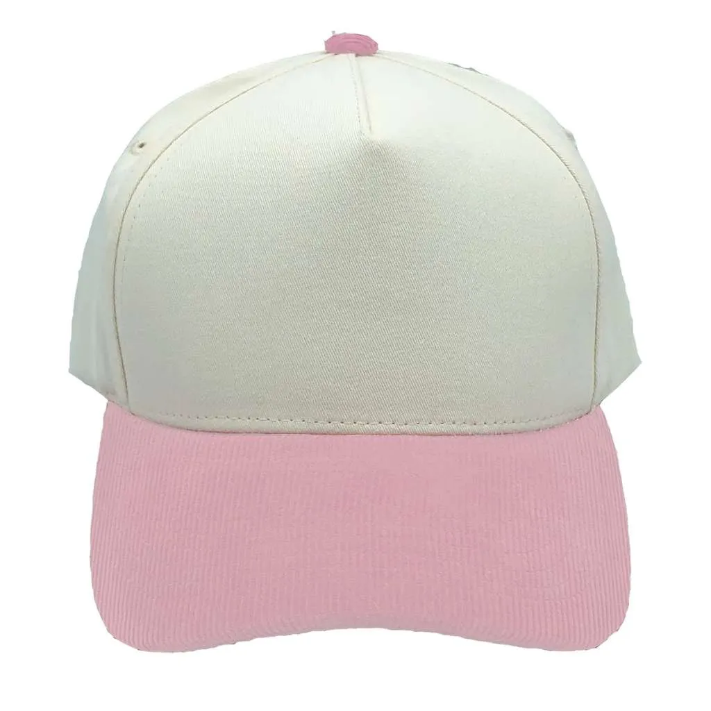 5-Panel Corduroy Bill Hat – Retro Streetwear Cap | Adjustable Unisex Fashion Hat