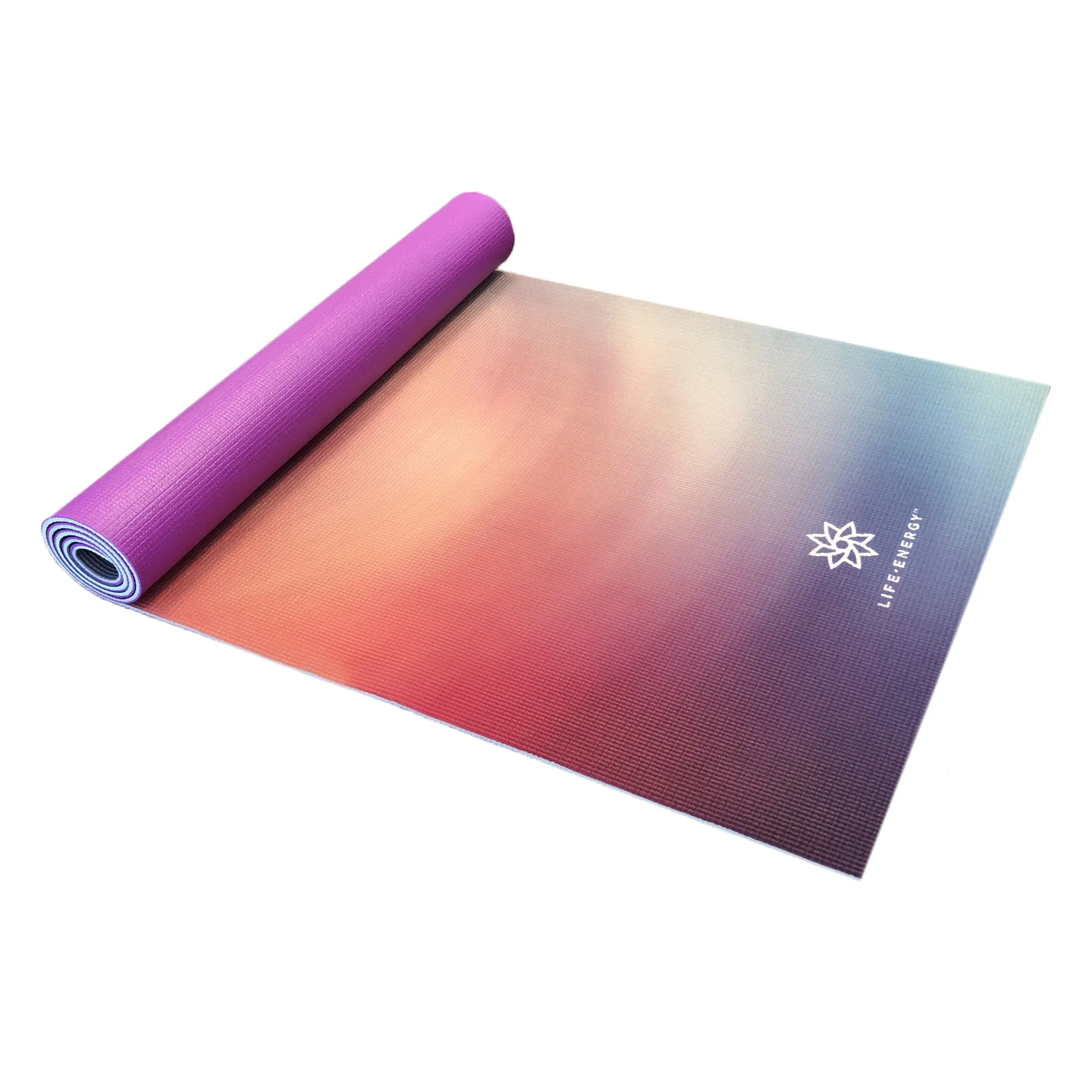 6mm thick Reversible Non-Slip Yoga Mat w/ Carry Strap