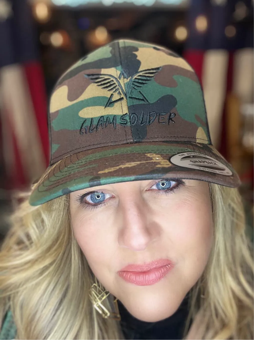 Adult Glam Soldier Richardson brand trucker hat Adjustable