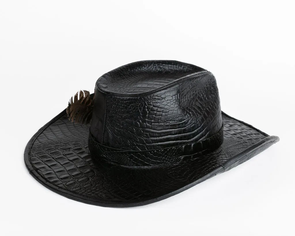 Alligator Leather Hat