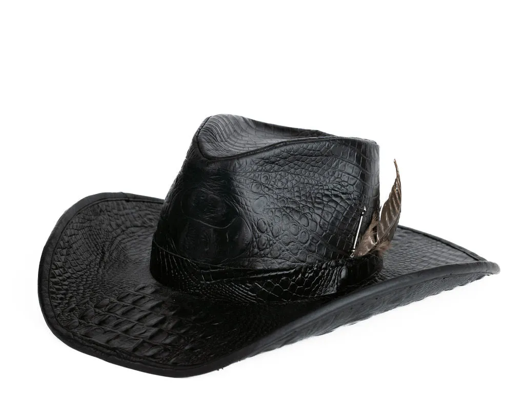 Alligator Leather Hat