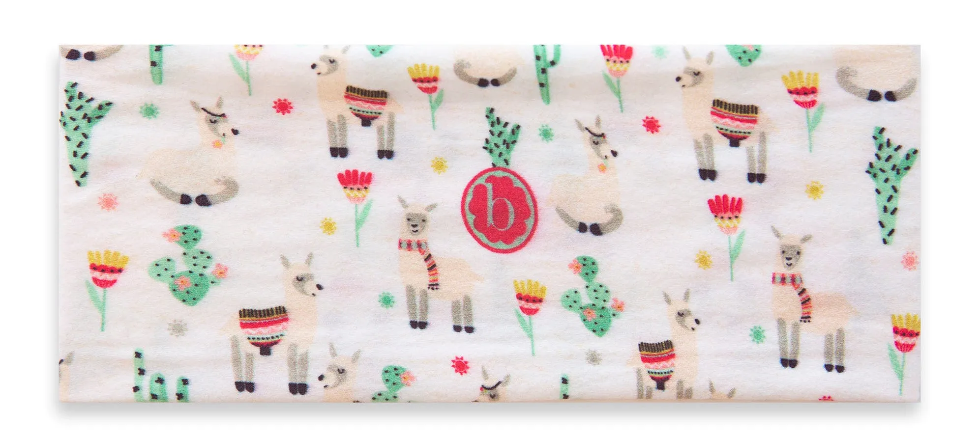 Baby Bling Alpaca Party Printed Knot Headband