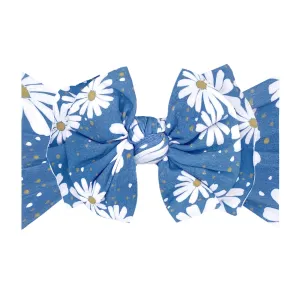 Baby Bling Denim Daisy Printed FAB Headband