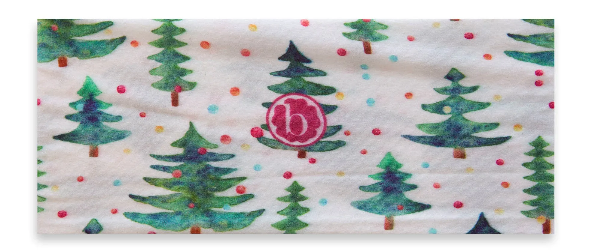 Baby Bling Gumdrop Pine Printed Knot Headband