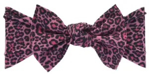 Baby Bling Hot Pink Leopard Printed Knot Headband