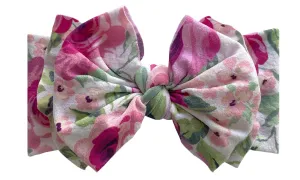 Baby Bling Pink Rose Printed FAB-BOW-LOUS