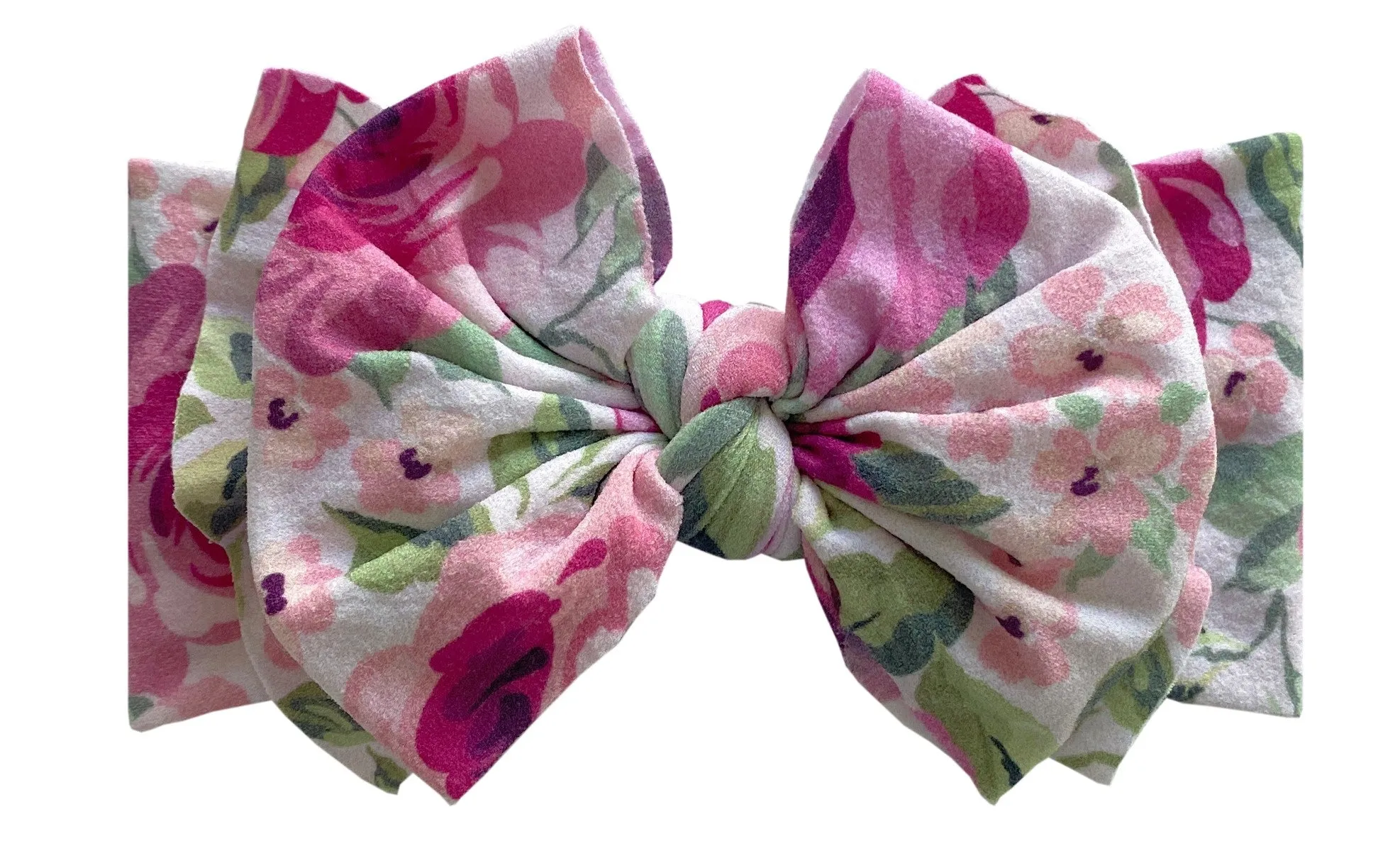 Baby Bling Pink Rose Printed FAB-BOW-LOUS