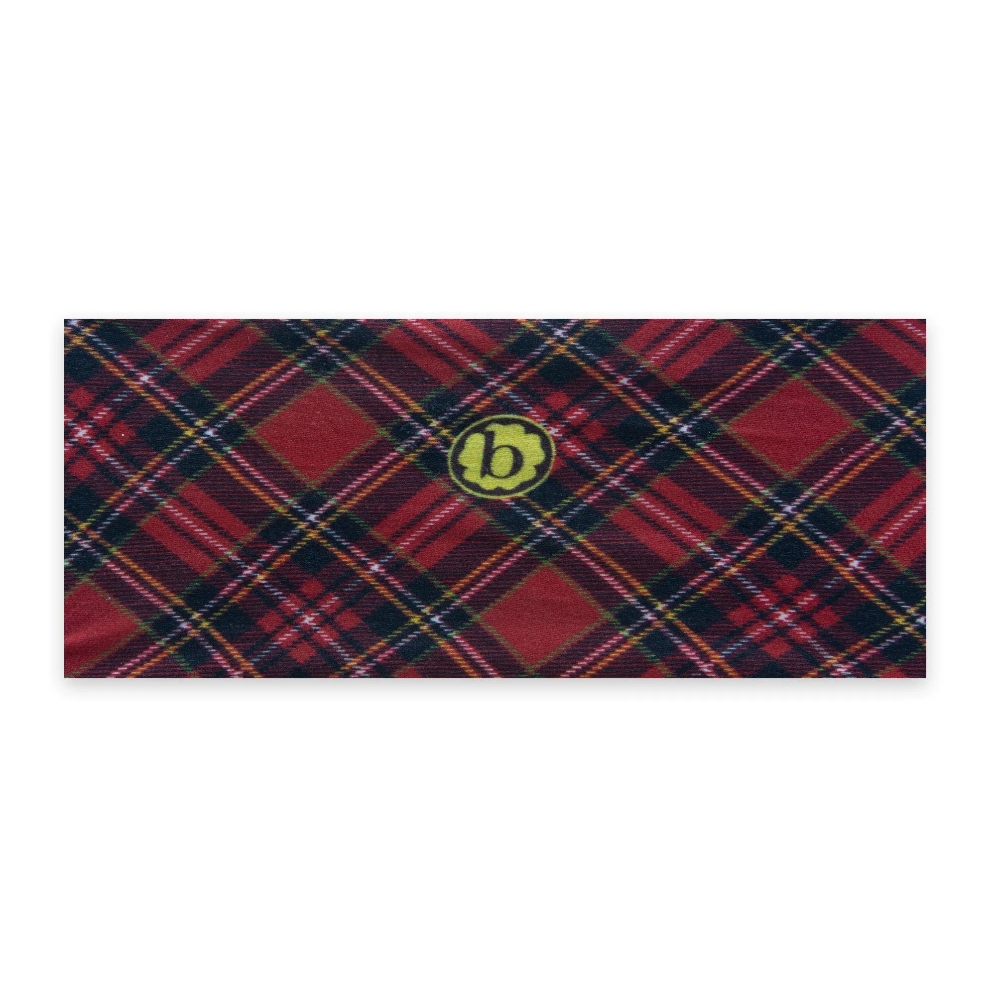 Baby Bling Red Tartan Plaid Printed Knot Headband