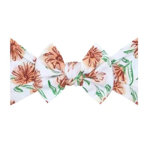 Baby Bling Saffron Printed Knot Headband