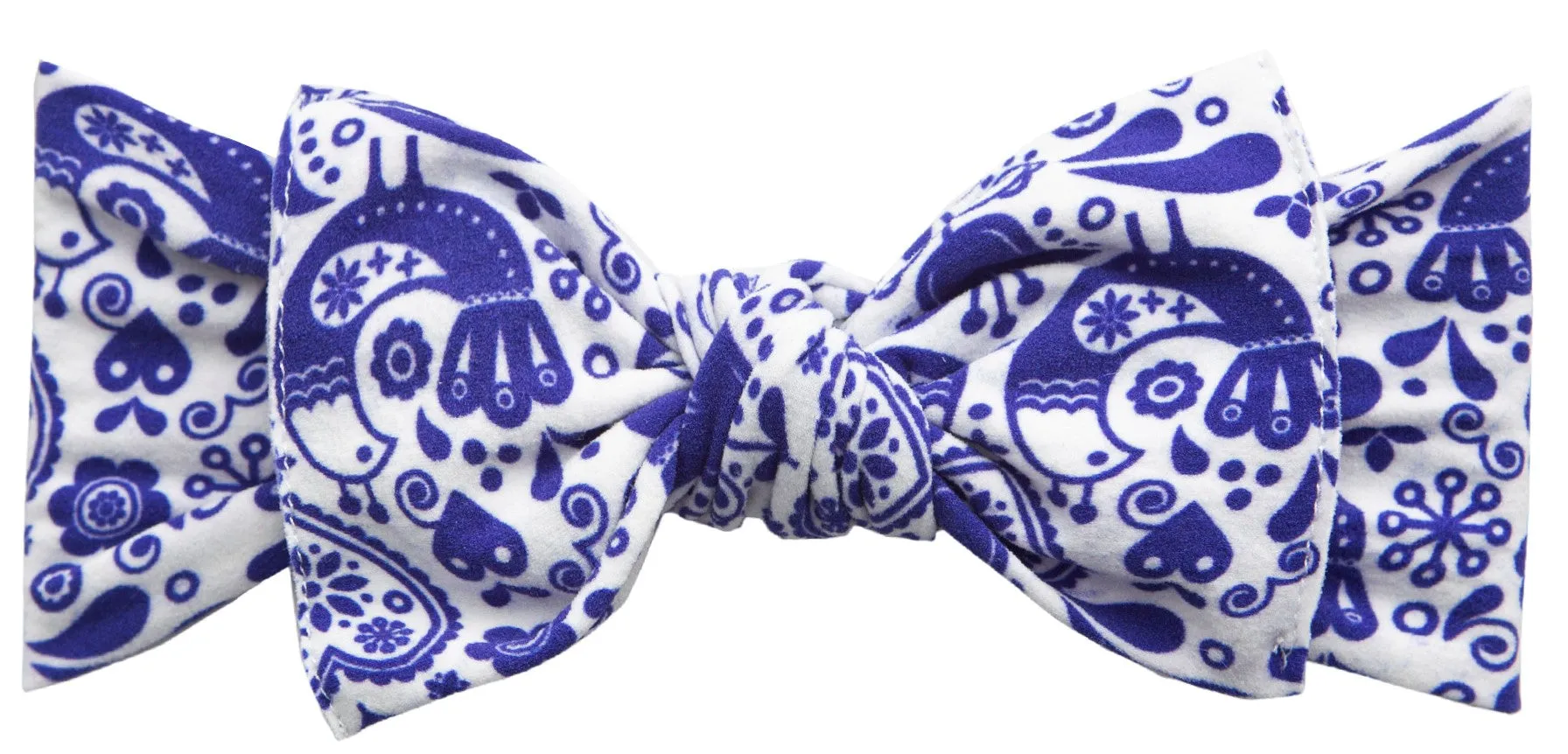 Baby Bling Swiss Toille Printed Knot Headband