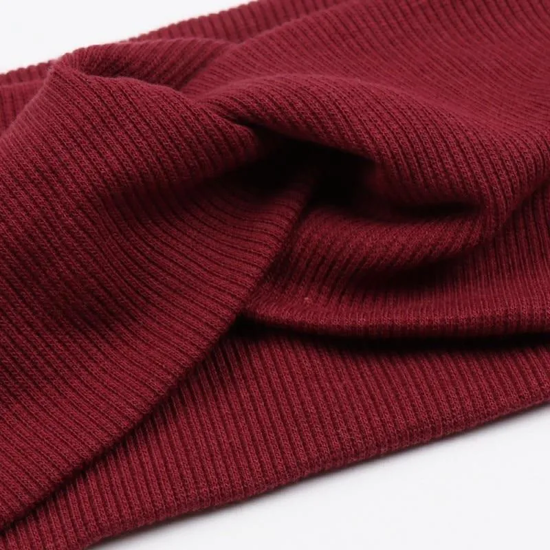Baby Solid Cross Knitted Headband For Girls Women Kids Twisted Elastic Hairband Turban