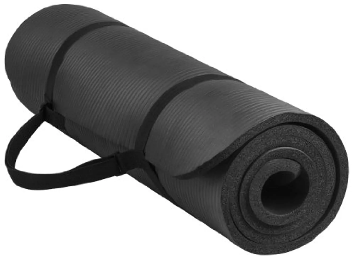 BalanceFrom GoYoga All-Purpose 1/2-Inch Extra Thick High Density Anti-Tear Exercise Yoga Mat with Carrying Strap and Yoga Blocks