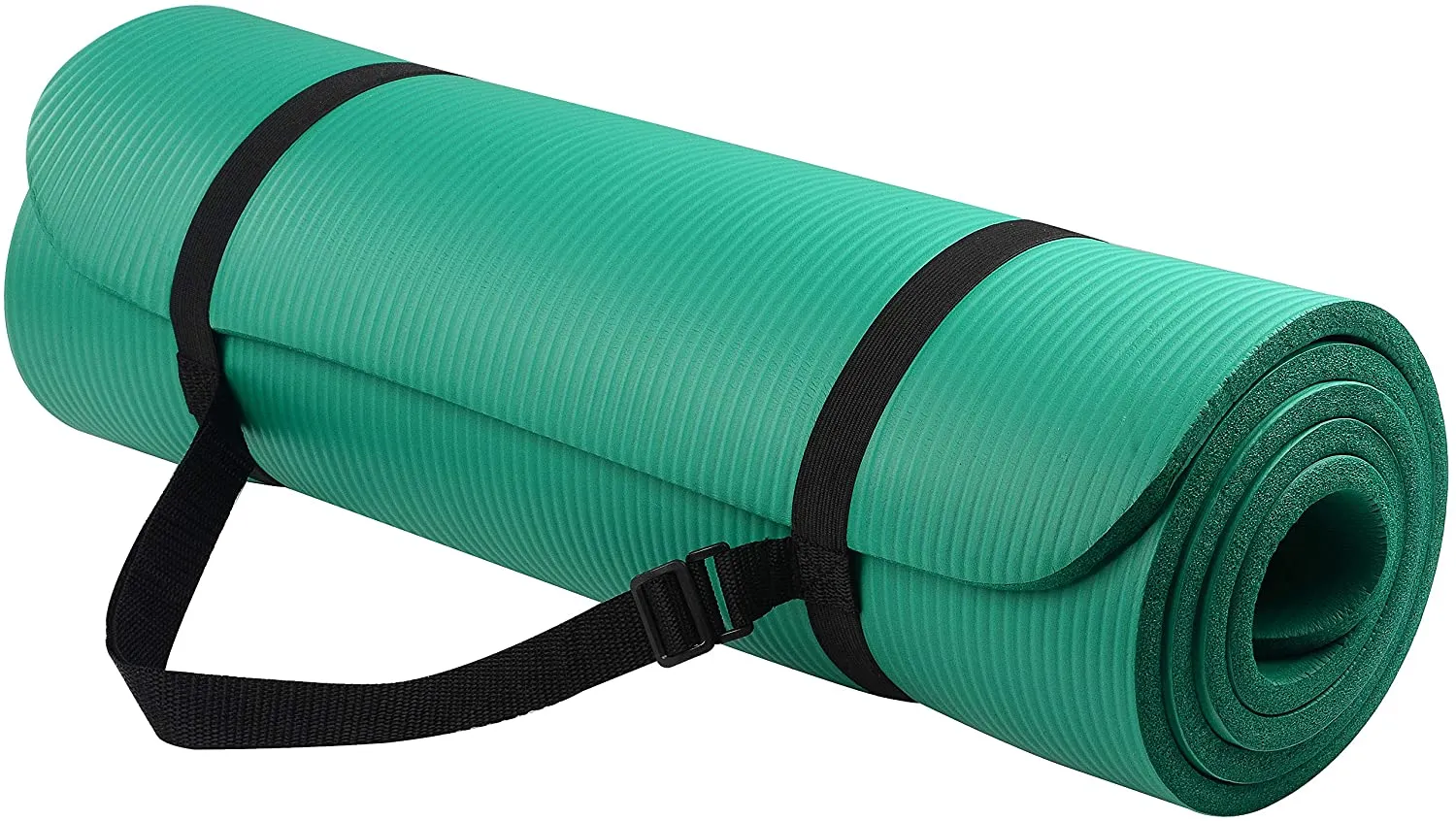 BalanceFrom GoYoga All-Purpose 1/2-Inch Extra Thick High Density Anti-Tear Exercise Yoga Mat with Carrying Strap and Yoga Blocks
