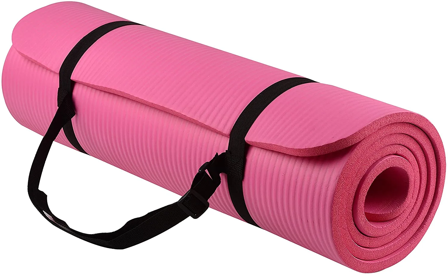 BalanceFrom GoYoga All-Purpose 1/2-Inch Extra Thick High Density Anti-Tear Exercise Yoga Mat with Carrying Strap and Yoga Blocks