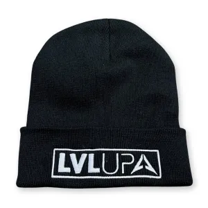 Beanie - LVL UP Trendy Logo - Black with White