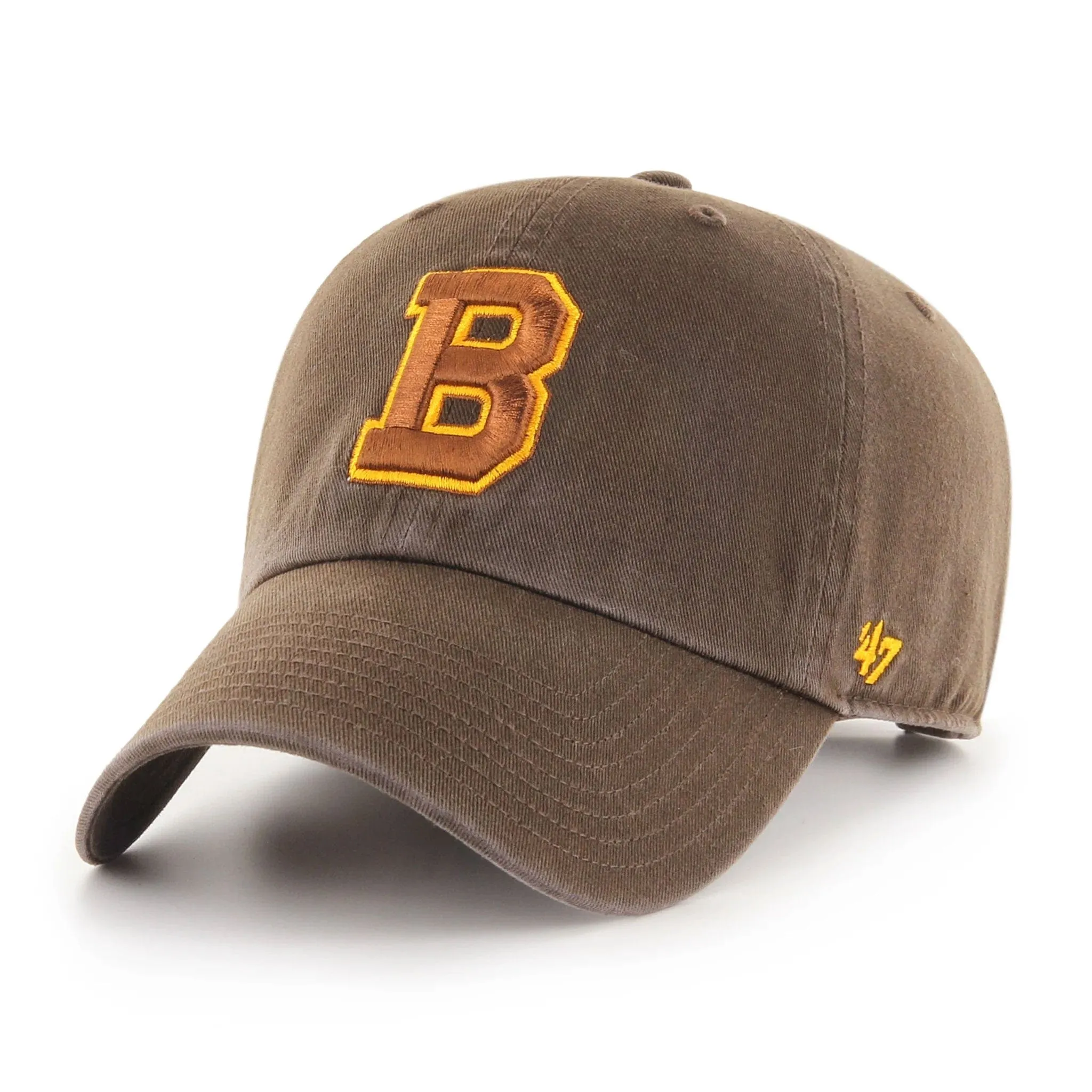 Boston Bruins - 47 Brand NHL Retro Bear Clean Up Adjustable Hat