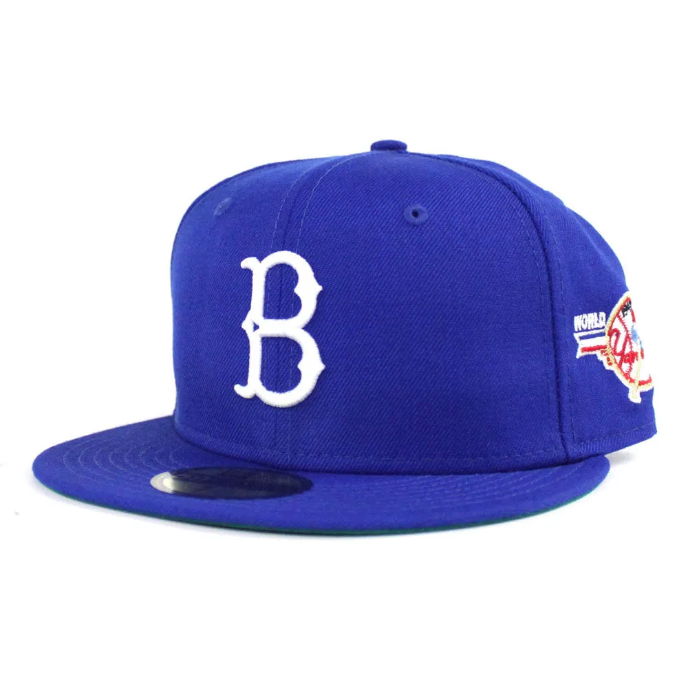 Brooklyn Dodgers 1947 World Series 59Fifty New Era Fitted Hat (Blue Green Under Brim)