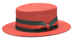 Bruno Capleo Boater BC-637 Red/Green