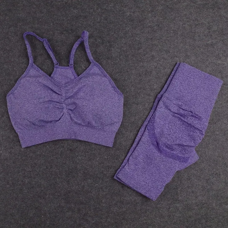 Bubble Butt Purple Biker Set