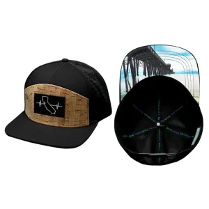 California 7-Panel Cork Heartbeat Hat