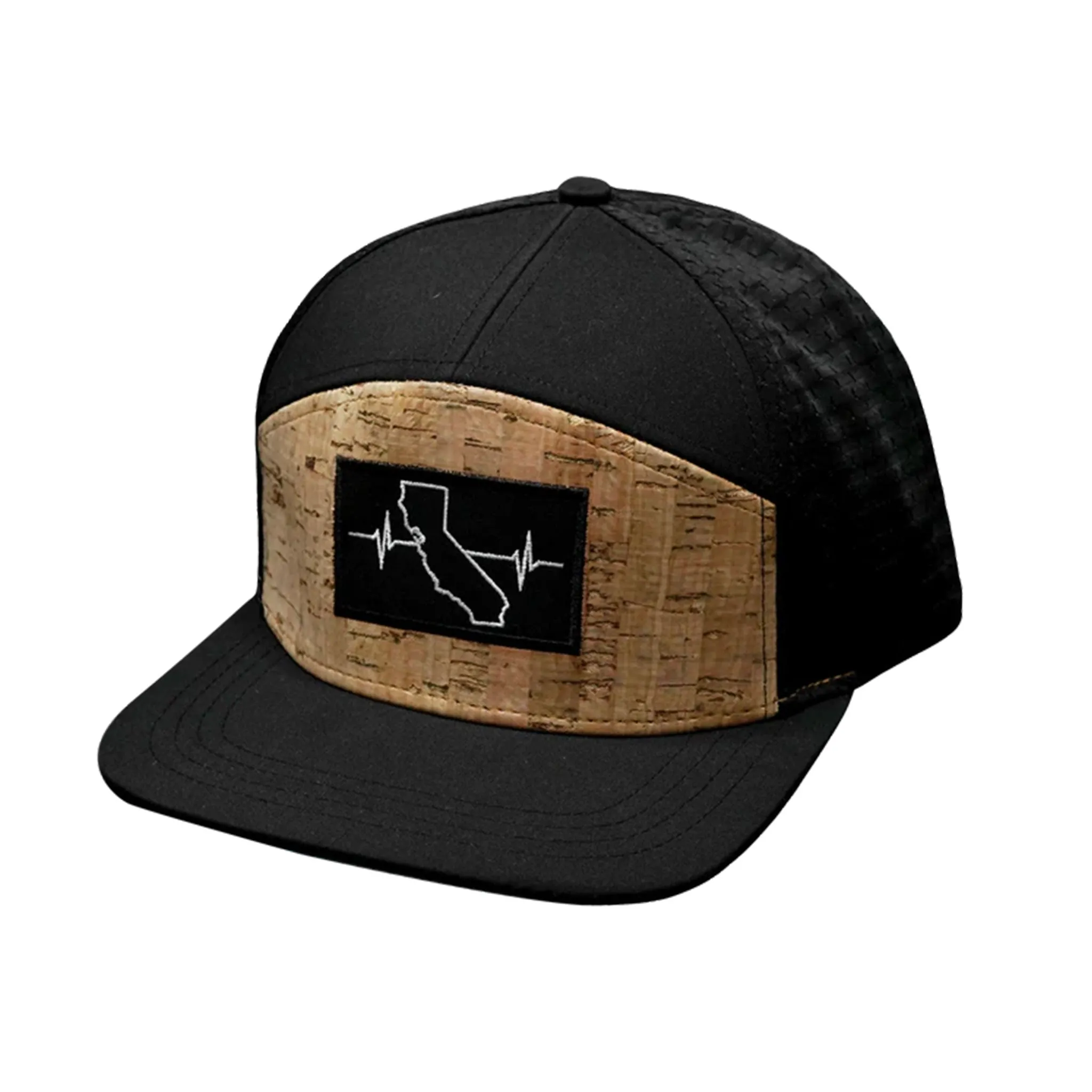 California 7-Panel Cork Heartbeat Hat
