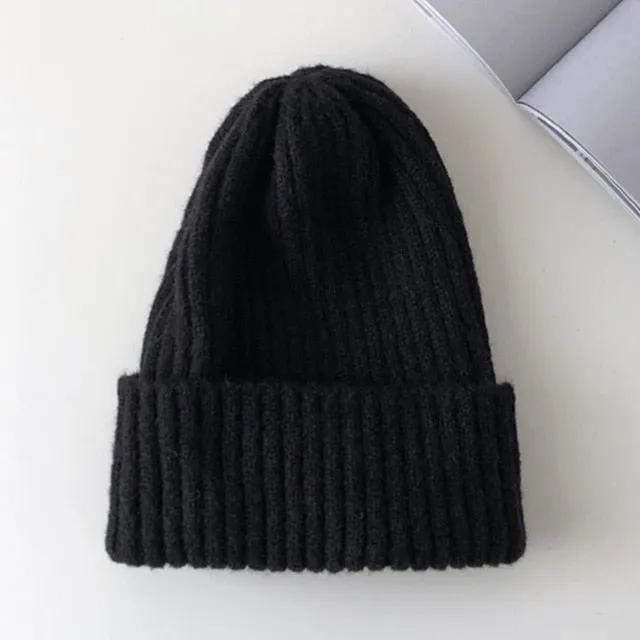 Candy Colors Winter Hat Women Knitted  Soft Trendy