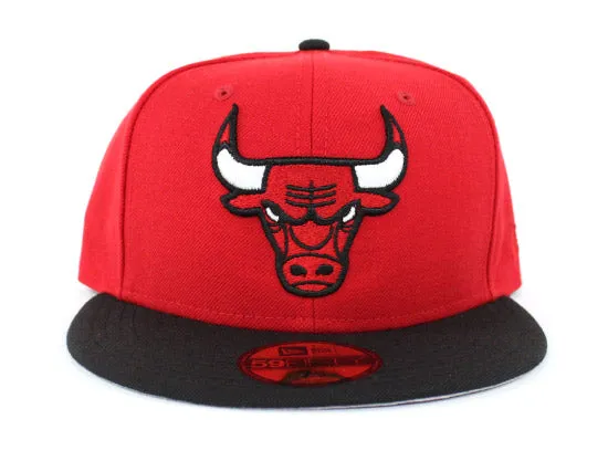 Chicago Bulls New Era 59Fifty Fitted Hat (Red Black Gray Under Brim)