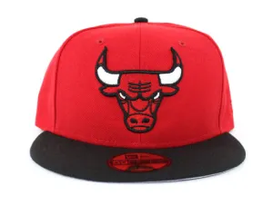 Chicago Bulls New Era 59Fifty Fitted Hat (Red Black Gray Under Brim)
