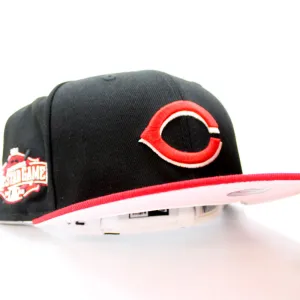 Cincinnati Reds 2015 All Star Game New Era 59Fifty Fitted Hat (Black Red with Pink Under Brim)