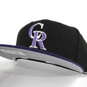 Colorado Rockies 2000-2003 Alt New Era 59Fifty Fitted Hat (Gray Under Brim)