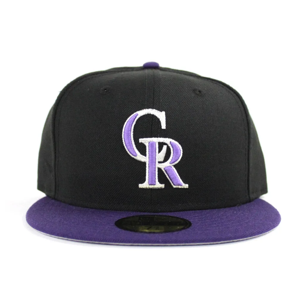 Colorado Rockies 2000-2003 Alt New Era 59Fifty Fitted Hat (Gray Under Brim)