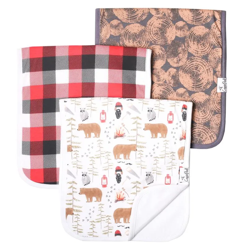 Copper Pearl Burp Cloth-Lumberjack