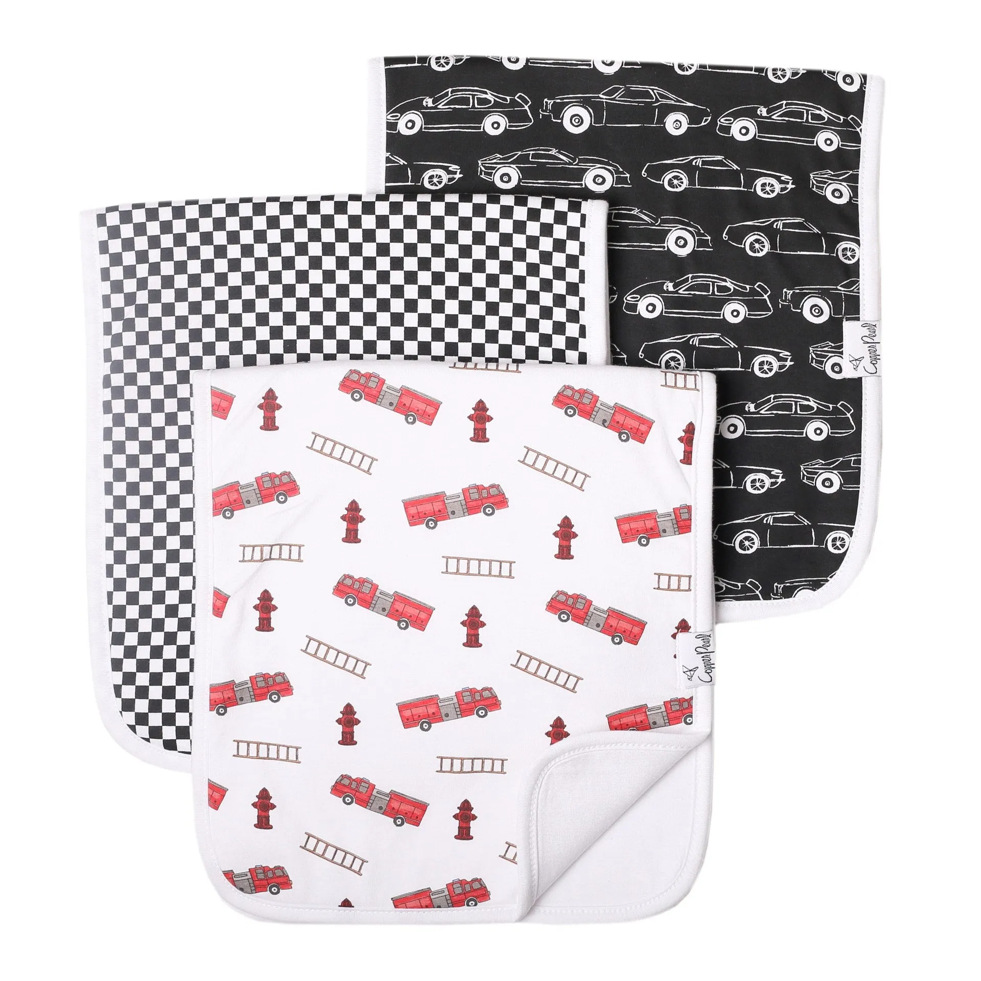 Copper Pearl Chief Premium Burp Cloth Set