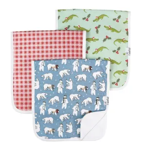 Copper Pearl Polar Premium Burp Cloth Set