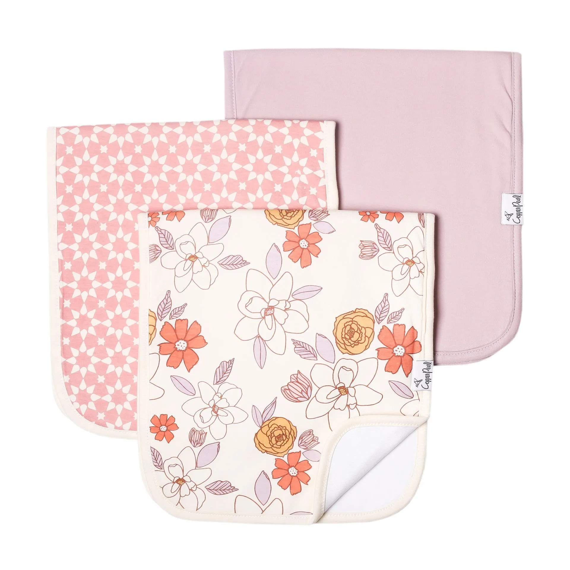Copper Pearl Single Burp Cloth- Ferra