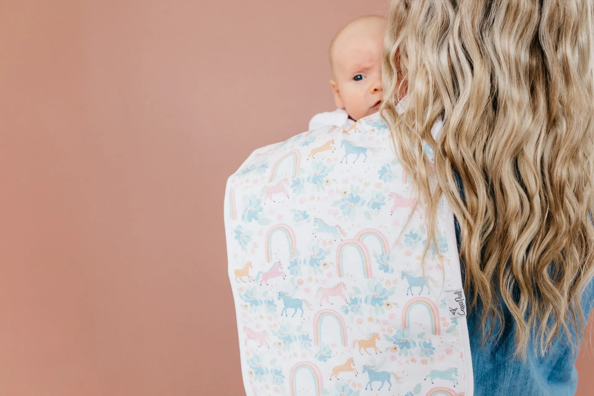 Copper Pearl Whimsy Premium Burp Cloth Set