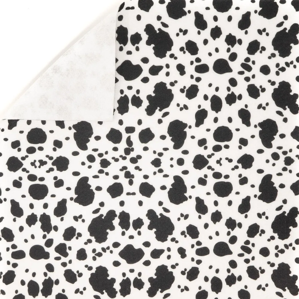 Cow Printed Felt