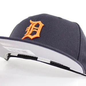 Detroit Tigers 1999-2006 RD New Era 59Fifty Fitted Hat (Light Navy Gray Under Brim)