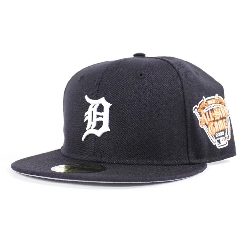 Detroit Tigers 2005 All Star Game New Era 59Fifty Fitted Hat (Navy Gray Under Brim)