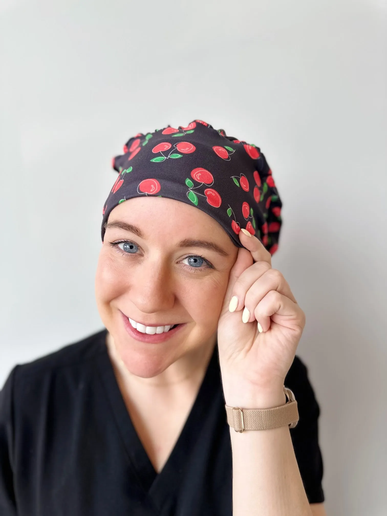 DuoStyle Scrub Hat - Cherries