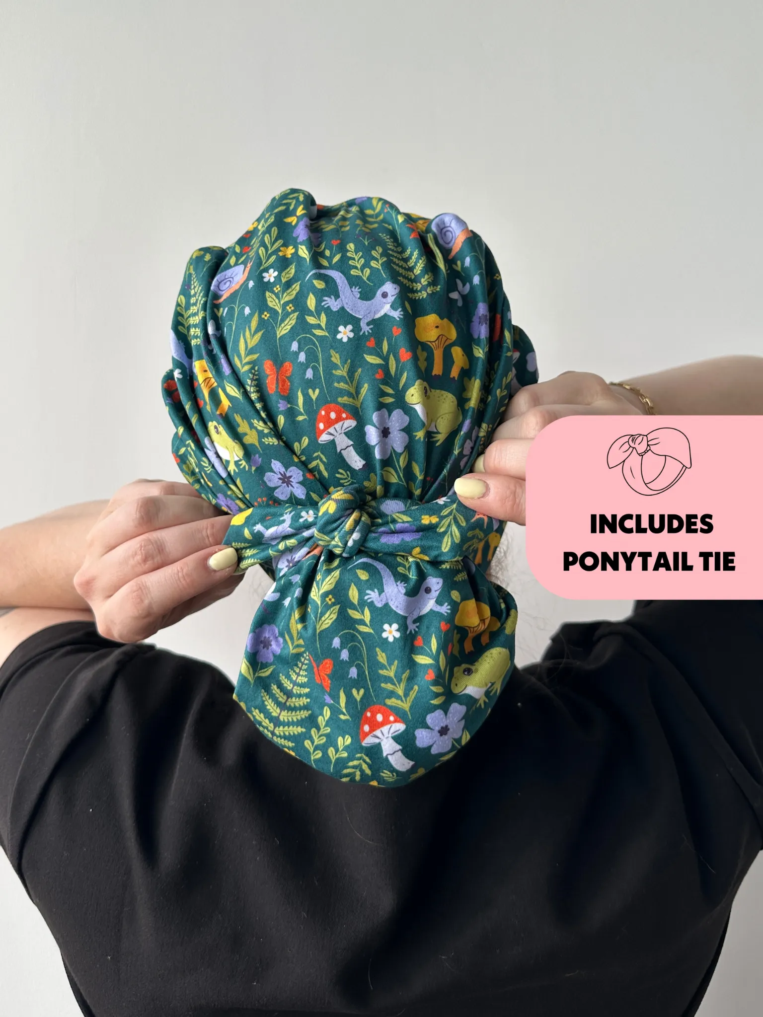 DuoStyle Scrub Hat - Fern Garden
