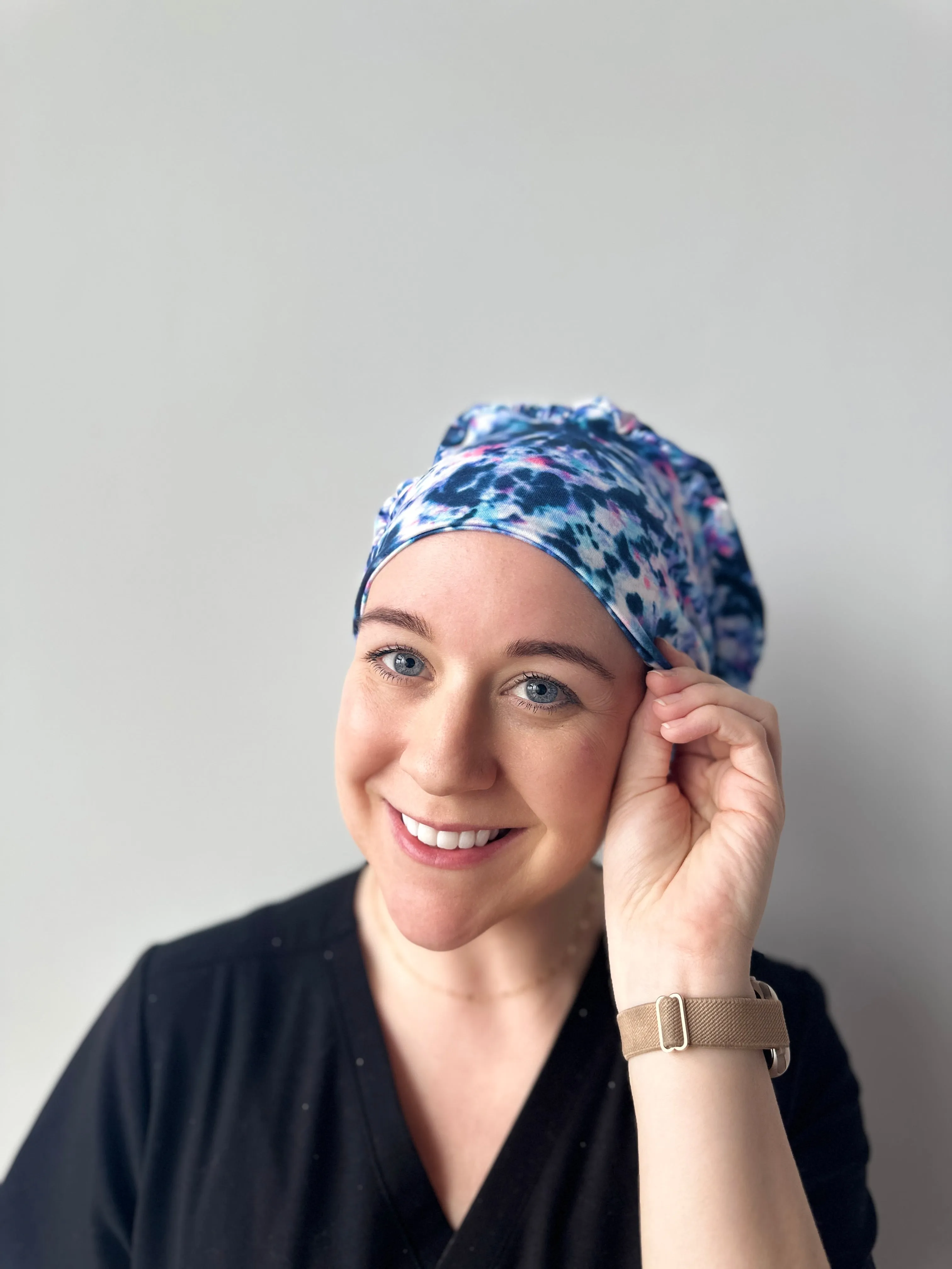 DuoStyle Scrub Hat - Moody Tie Dye