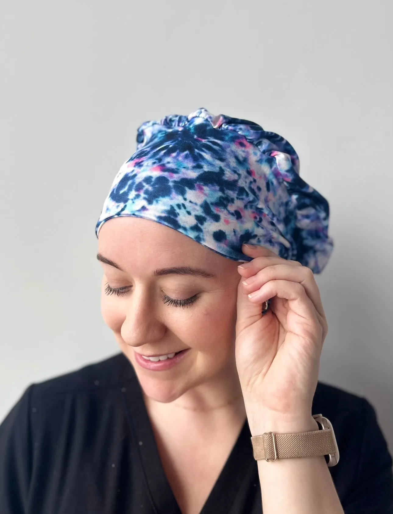 DuoStyle Scrub Hat - Moody Tie Dye