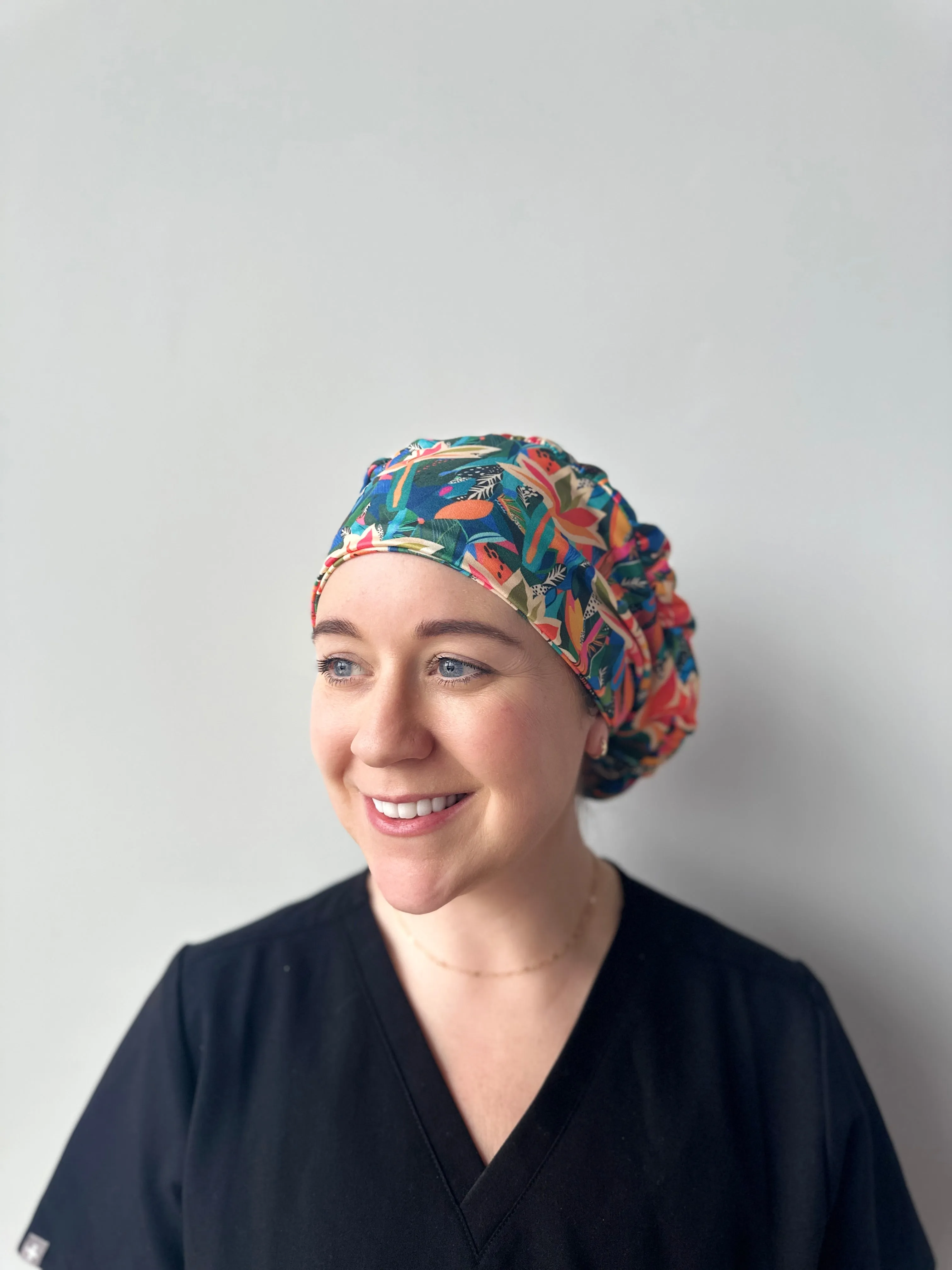 DuoStyle Scrub Hat - Neon Tropics
