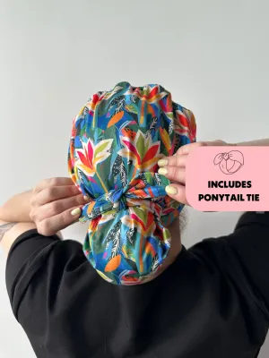 DuoStyle Scrub Hat - Neon Tropics