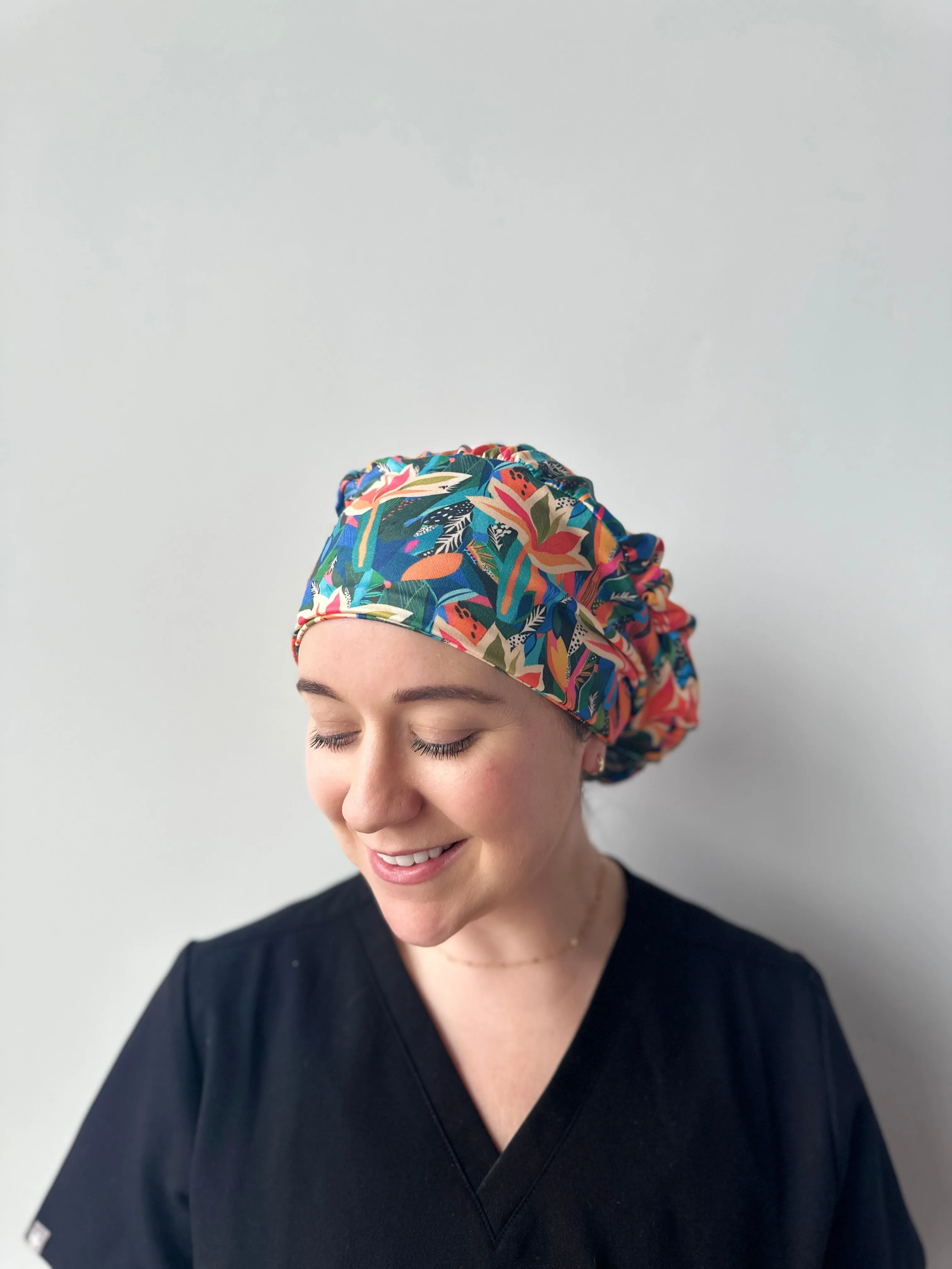 DuoStyle Scrub Hat - Neon Tropics